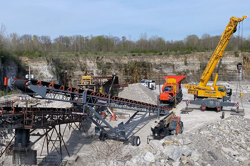 View of a Midwest Mine jobsite